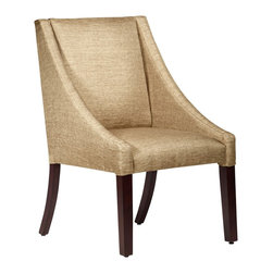 Universal Lighting and Decor - Villager Glitz Filbert Fabric Swoop Dining Chair - Bar Stools And Counter Stools