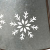 26"D Snowflake Diecut Metal Tree Collar With Light String