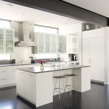 windows around cabinets