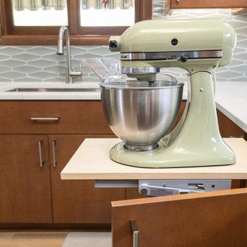 Custom Pull-out Kitchen-Aid Storage