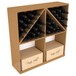 Wine Racks America - Solid Case/Bottle Storage Bin, Pine, Oak - Store cases and bottles together in our versatile and durable option from the bottle bin storage family. Easy assembly and bottle loading makes this rack perfect for any collector. Made from high quality solid pine or redwood, this wine bin is built to last. That is guaranteed.