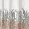 Night Sky Shower Curtain, 72"x72", Blush/White