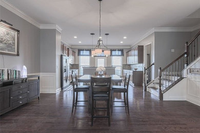 Example of a transitional dining room design in Atlanta