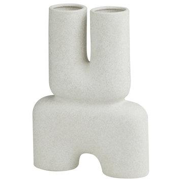 Contemporary White Ceramic Vase 563189