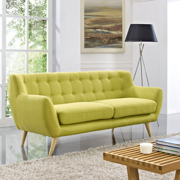 Remark Upholstered Fabric Sofa, Wheatgrass