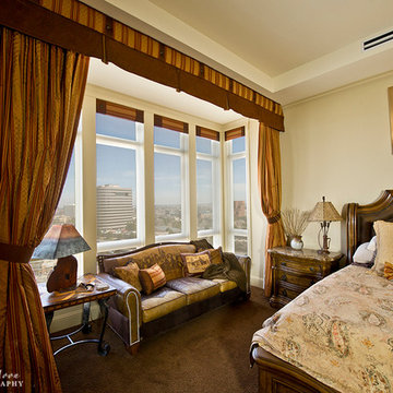 Custom-made drapery panels-after window treatments