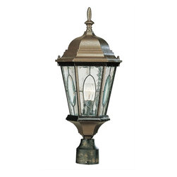 Trans Globe Lighting - Trans Globe Lighting Country & Cottage Verde Green Outdoor Post Light - Post Lights