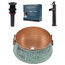 Nobel Copper Vessel Bathroom Kit With Pfister Rustic Bronze Faucet and Drain