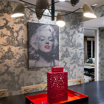 Dining room with diamond dust marilyn monroe