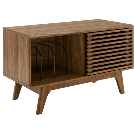 Rennell Record Display Stand - Walnut