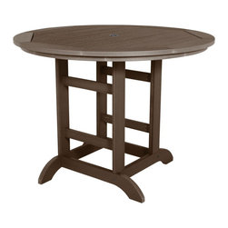 Highwood USA - Round Counter-Height Dining Table, 48'' - Outdoor Pub And Bistro Tables