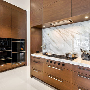 cuisine moderne avec un plan de travail en onyx  photos