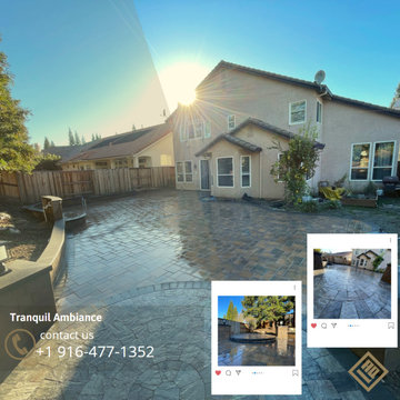 Paver Patio, Waterfall, & Seating Wall Renovation