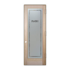 Pantry Door, Classic, 1D Negative Frosted, Traditional