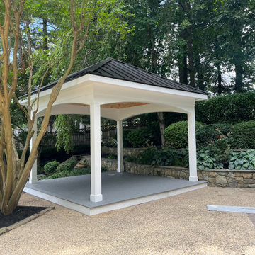 Pool Side Cabana - 15 ft x 15 ft with Metal Standing Seam Roof in Potomac MD