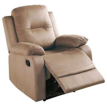 Microfiber Recliner Chair, Peat