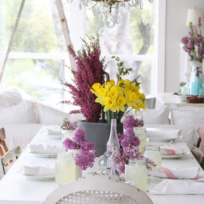 Inspiration for a shabby-chic style home design remodel in Other