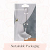 Magnetic Curtain Tieback with Silver Metal Ginkgo Leaf Design: Stylish Accessory