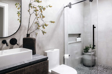 Example of a small trendy home design design in Other