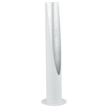 Eglo 203387A Barbotto 16" Tall Column Table Lamps - White