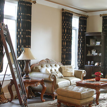 Beautiful and Formal Drapery Panels