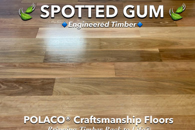 Engineered Spotted Gum Timber Flooring & Tasmanian Oak Stair - [Karen] KEW EAST