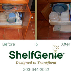 ShelfGenie Glide-Out Before & Afters - Kitchen Drawer Organizers