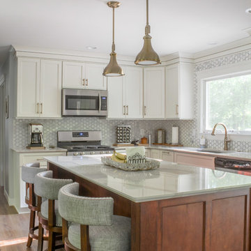 Cozy Lake House Shaker Style Kitchen