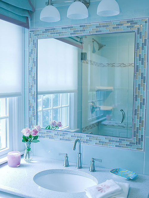 Tile Mirror Frame Home Design Ideas, Pictures, Remodel and Decor