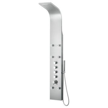 ALFI brand ABSP40 Alfi Trade Thermostatic Shower Panel - Brushed Stainless
