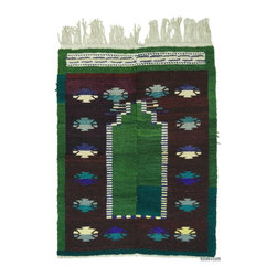 Vintage Turkish Tulu Rug - Area Rugs
