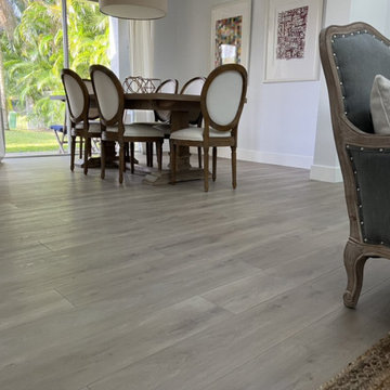 Reflooring at Weston. Vinyl installation