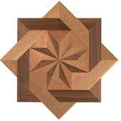 Woven Artisan Rug Wood Medallion: Floor Medallion by Oshkosh Designs