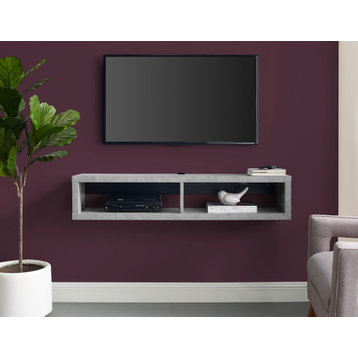 Wall Mounted TV Console Entertainment Center Wall Decor Shelve Storage 48-inch