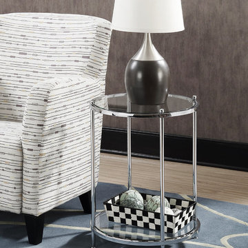 Royal Crest 2 Tier Round End Table