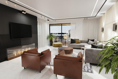 Luxurious transitional penthouse