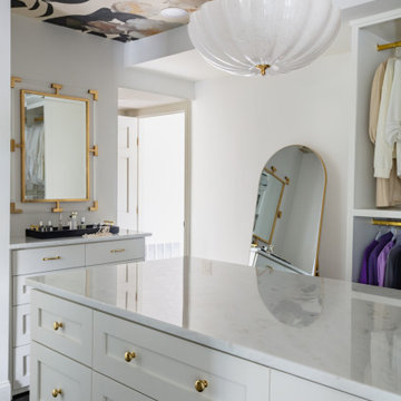 Modern Eclectic Master Bathroom And Closet