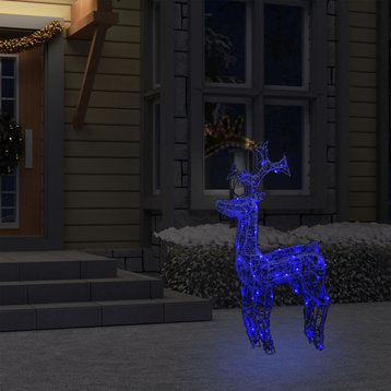 vidaXL Reindeer Christmas Decoration LEDs Pre-Lit Christmas Lighting Acrylic