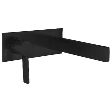 Caso Wall-Mounted Faucet, Black