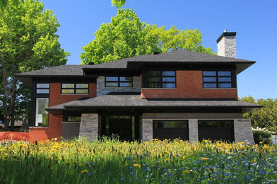 Example of a trendy home design design in Montreal