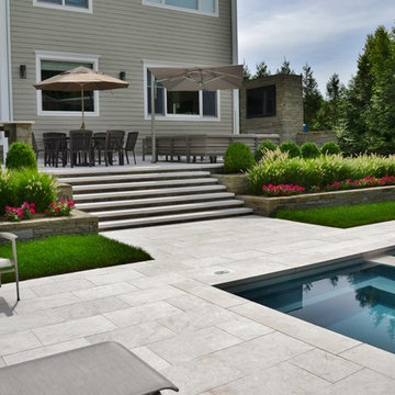 Clean and Modern Swimming Pool with Spa