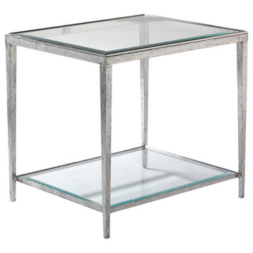 Jinx Nickel Rectangular Side Table