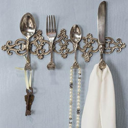 Silverware Hanging Rack - Wall Hooks