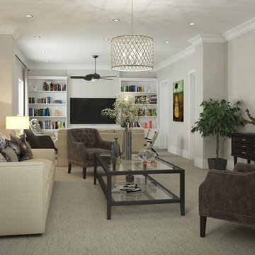 Full house interior design of American style
