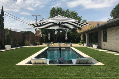 Example of a transitional pool design in Dallas