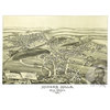 Old Map of Miner's Mills Pennsylvania 1892, Vintage Map Art Print, 12"x18"