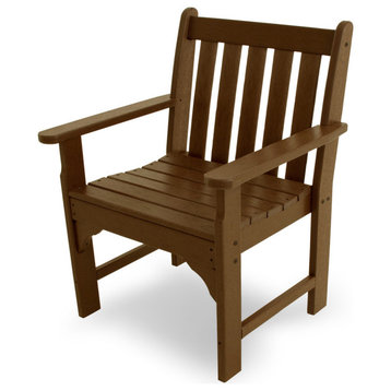 Polywood Vineyard Garden Arm Chair, Teak