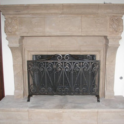 ACC-022 Custom Iron Fireplace Screens - Home Decor