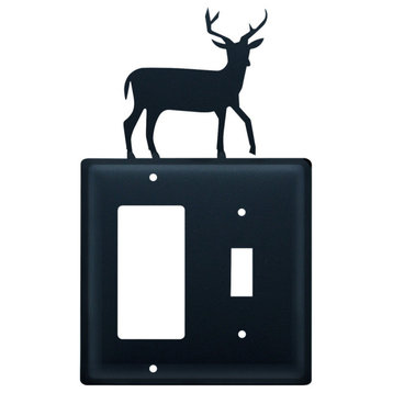 Single GFI and Switch Cover, Deer