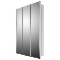 Tri-View Series Medicine Cabinet, 24"x30", Beveled Edge